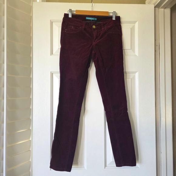 YMI Pants - Corduroy Skinny Burgundy Pants 5